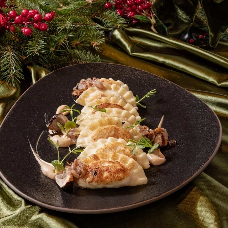 Pierogi z kapustą i grzybami