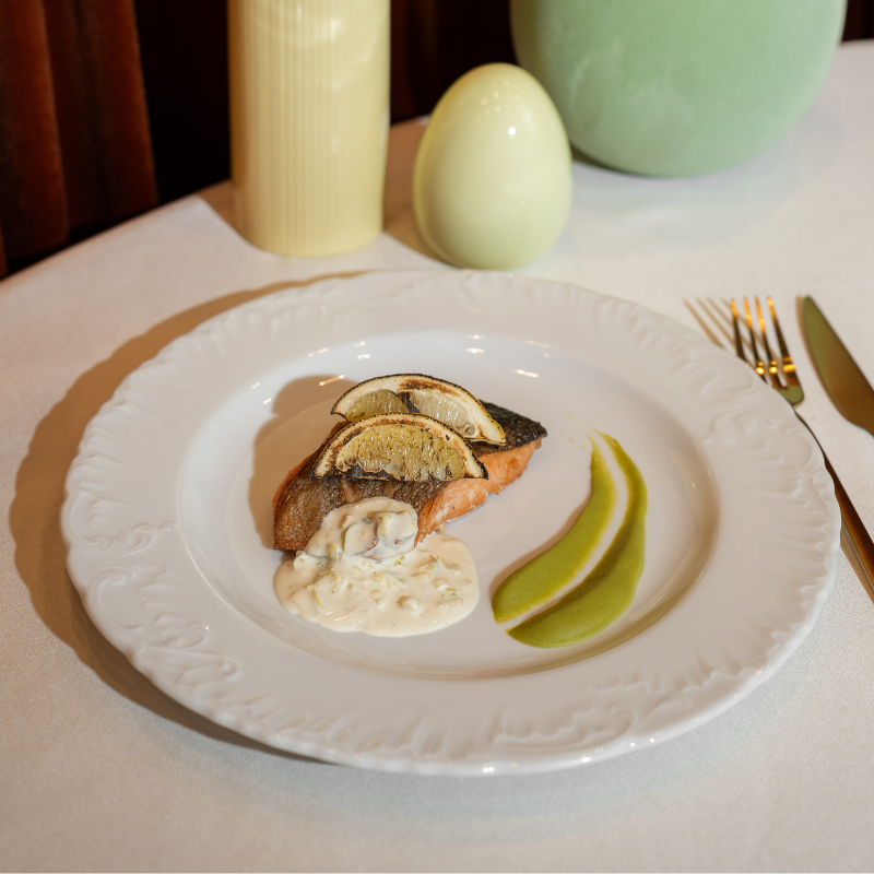 Filet z łososia z sosem porowym z Solarisem